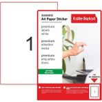 Kalite Barkod 210X297 mm A4 Etiket | 100 Sayfa Lazer Etiket
