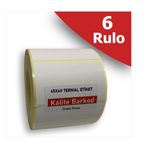 Kalite Barkod 40x60 6 Rulo 6000 Adet Termal Barkod Etiketi