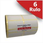 Kalite Barkod 50X25 2'li Termal Etiket 6 Rulo Barkod Etiketi