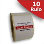 Kalite Barkod 50X30 Termal Etiket | 10 Rulo Barkod Etiketi