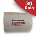 Kalite Barkod 50X30 Yanyana 2li Termal Etiket | 30 Rulo Barkod Etiketi