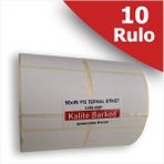 Kalite Barkod 50X35 Yanyana 2li Termal Etiket | 10 Rulo Barkod Etiketi