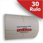 Kalite Barkod 50X35 Yanyana 2li Termal Etiket | 30 Rulo Barkod Etiketi