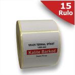 Kalite Barkod 55X25 Termal Etiket | 15 Rulo Barkod Etiketi
