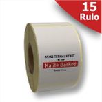 Kalite Barkod 55X55 Termal Etiket | 15 Rulo Barkod Etiketi