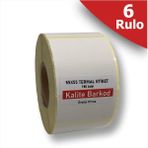 Kalite Barkod 55X55 Termal Etiket | 6 Rulo Barkod Etiketi