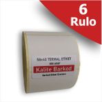 Kalite Barkod 58X40 Termal Terazi Etiketi | 6 Rulo Barkod Etiketi