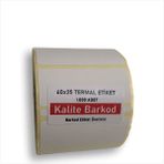 Kalite Barkod 60X25 Termal Etiket | Rulo Barkod Etiketi