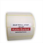 Kalite Barkod 65X30 Termal Etiket | Rulo Barkod Etiketi