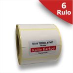 Kalite Barkod 70X40 Termal Etiket | 6 Rulo Barkod Etiketi