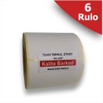 Kalite Barkod 70X50 Termal Etiket | 6 Rulo Barkod Etiketi