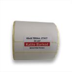 Kalite Barkod 80x60 Termal Etiket Rulo Barkod Etiketi