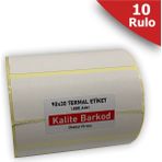 Kalite Barkod 90X30 Termal Etiket| 10 Rulo Barkod Etiket