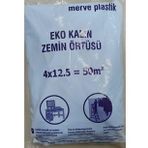 Kalite Kalın Etli Boya Örtü Zemin Brandası Eşya Koruma Naylonu 50 M2 = 4 X 12,5 Mt