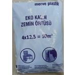 Kalite Kalın Etli Boya Örtü Zemin Brandası Eşya Koruma Naylonu 50 M2 = 4 X 12,5