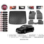 Kalite Oto Fiat Egea Cross 2022 Model 3D Bagaj Havuzu+4.5d Havuzlu Paspas Seti - Siyah