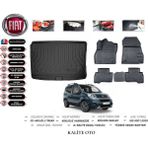 Kalite Oto Fiat Fiorino 2023 Model 3D Bagaj Havuzu+4.5d Havuzlu Paspas Seti - Siyah