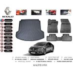 Kalite Oto Renault Megane 4 Sedan 2019 Model 3D Bagaj Havuzu+4d Havuzlu Paspas Setii - Siyah