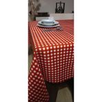 KALİTE TOPTAN Pötikareli Dertsiz Masa Örtüsü, Sofra Bezi, Piknik Örtüsü, Küçük Kare Desen (120x150cm Dikdörtgen)