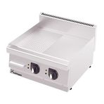 Kalitegaz GS1060GC Rinnova Yarı Oluklu Krom Kaplı 100x60x29 cm Ce Belgeli Gazlı Pleyt Izgara