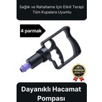 Kaliteli Dayanıklı Tüm Kupalara Uyumlu Islak Kuru Kullanım 4 Parmak Hacamat Çekme Vakum Pompası