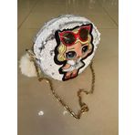 KALİTELİ LOL BEBEK PONPONLU PULLU IŞIKLI PAYETLİ ÇOCUK ZİNCİRLİ OMUZ ÇANTASI BEYAZ
