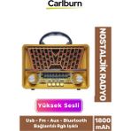 Kaliteli Yüksek Sesli Retro Nostalji Bluetooth Bağlantılı USB Sd Kart Radyo Mp3 Player Müzik Kutusu - Renkli