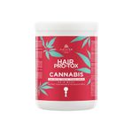 Kallos Cosmetics Hair Pro-Tox Cannabis 1000 ml Kenevir Tohumu Yağı Keratin ve Vitamin Kompleksi Içeren Saç Maskesi