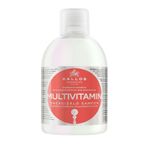 Kallos Cosmetics Multivitamin 1000 ml Ginseng Özü ve Avokado Yağı Içeren Multivitaminli Enerji Veren Şampuan