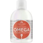 Kallos Cosmetics Omega 1000 ml Cansız ve Yıpranmış Saçlara Omega-6 Kompleksli ve Macadamia Yağlı Onarım Şampuanı