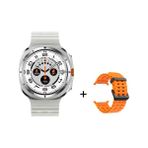 Kalobee Sk 7 Ultra Amoled 47 mm Çelik + Silikon Kordonlu Akıllı Saat - Gri