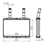 Kalorifer Radyatör Hyundaı 100 Kamyonet 04- (Ym) Kıa Bongo (142X226x26) A/M (Brazıng) Aluminyum