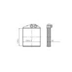 KALORİFER RADYATORU BRAZING (OPEL COMBO / CORSA C / TIGRA 159×158×32 MGA-81139