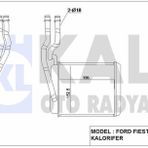KALORIFER RADYATORU FIESTA V 01>08 FUSION 01>12 MAZDA II 121