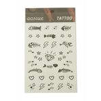 Kalp Balık Tattoo Dövme Sticker
