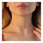 Kalp Choker Gümüş Kolye