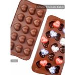 Kalp Desen Çikolata Kalıbı Bpa Free Buz Kalıbı Silikon Tatlı Kalıbı Yapışmaz Kalıp