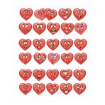 Kalp Emoji Sticker Set 30 Parça Telefon, Tablet, Defter, Laptop Sticker