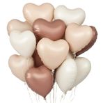 Kalp Folyo Balon, 45 cm Kalp Helyum Balon, Kalp Balon, Krem Karamel Çikolata, Düğün Kalp Şeklinde Balon, Folyo Balon, Kalp Balon, Sevgililer Günü, Doğum Günü, Nişan, Anneler Günü