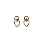 Kalp Halka Canta Sapi Icin Gold (1 Cift)