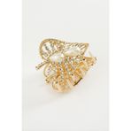 Kalp İnci Taşlı Metal Mandal Toka 4,5 Cm YGTRBYXLBij94824