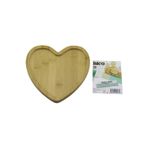KALP MODEL AHŞAP BAMBU SERVİS SUNUM TEPSİ - TAHTASI 20.5 X 19.5 X 1.4CM (2818)