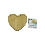 Kalp Model Ahşap Bambu Servis Sunum Tepsi - Tahtası 20.5 X 19.5 X 1.4Cm (Timya/Go1395) 199622