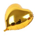 Kalp Sarı 45 cm Folyo Balon