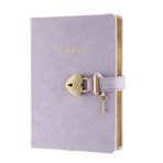 Kalp Şekilli Kilit Günlüğü, Anahtarlı Kızlar için Kilit Günlüğü, Vegan Deri Kapak, Gençler için Sevimli Kilitli Gizli Defter, 13,5x18,5 cm, 320p Victoria's Journals Gizli Günlüğü, Üniversite