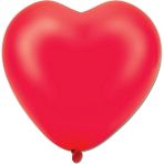 Kalp Şekilli Kırmızı Pastel Balon 10 Adet