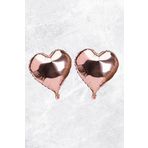 Kalp Şekilli Rose Gold Folyo Balon 10 inc 25 cm 2 Adet