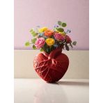 Kalp Şeklinde 3D Tasarım Vazo Sevgililer Gününe Özel 17CM*14CM Ölçülerinde