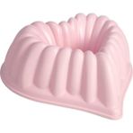 Kalp Şeklinde Kek Kalıbı, 26X285X10 Mm, Alüminyum Döküm, Yapışmaz Kaplama - Pembe