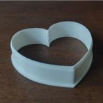 Kalp Şeklinde Kurabiye Kalıbı 10cm Büyük Boy - 10 cm